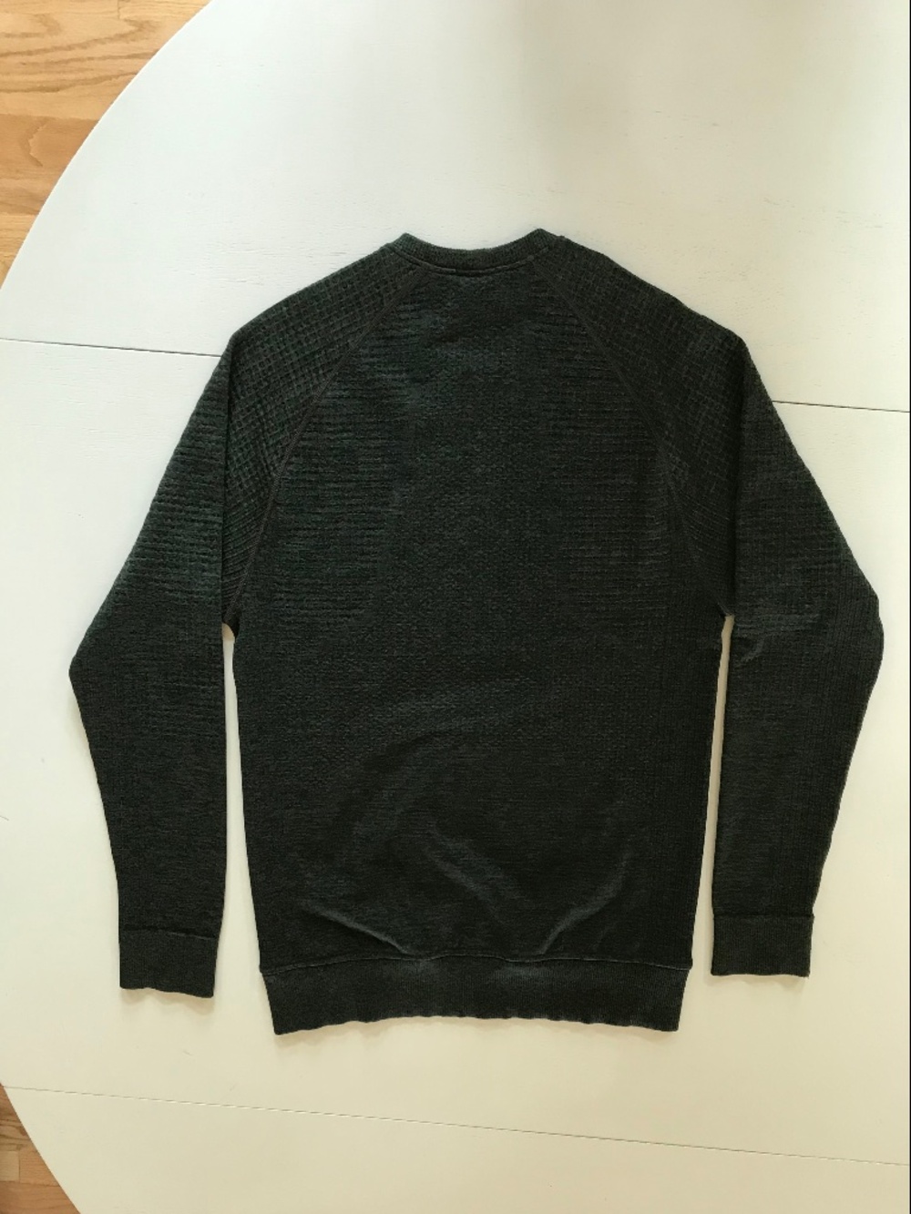 LULULEMON THERMOREGULATION LONG SLEEVE MERINO WOOL-BLEND OLIVE CREW - Picture 8 of 13